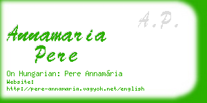annamaria pere business card
